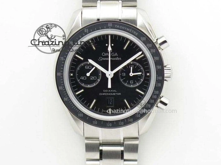 0516 Refined Speedmaster 50th Anniversary Black Dial On SS Bracelet 8232